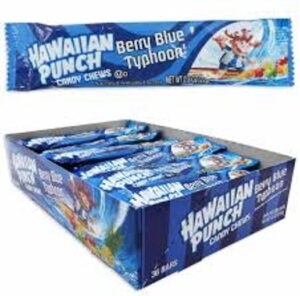 Hawaiian Punch Berry Blue Typhoon Candy Chews  0.8oz 36ct